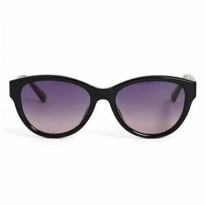 Ryan Schwarze Ovale Sonnenbrille
