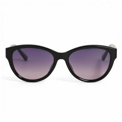Ryan Schwarze Ovale Sonnenbrille