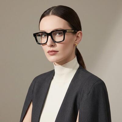 Adam Black Square Glasses