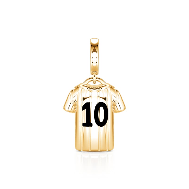 Jeulia Move My Way Personalisierter Nummern Fußballtrikot Charm