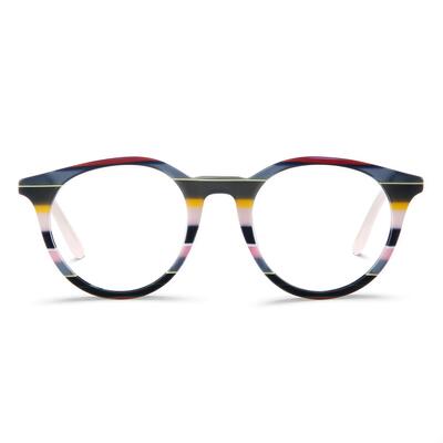 Jolie Mehrfarbige Runde Brille