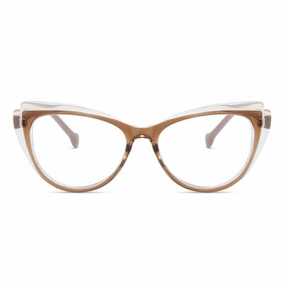 April Brown Cat Eye Glasses