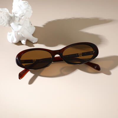 Mitchell Brown Oval Sunglasses