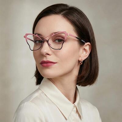 Vaugha Rosa Cat Eye Brille