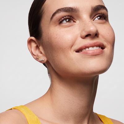 "Mon Chéri" Ensemble de boucles d'oreilles à superposer