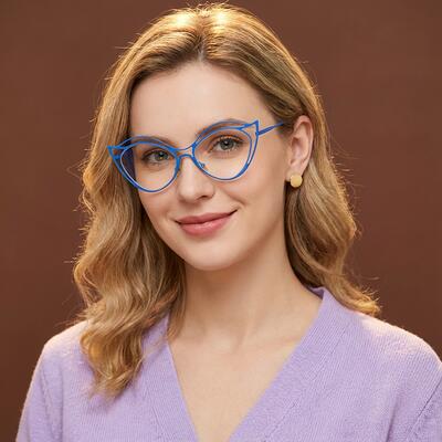 Bentham Blue Cat Eye Glasses