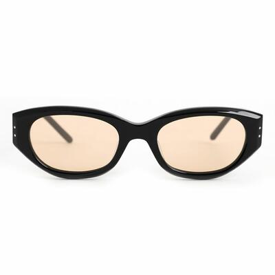 Morris Schwarze Rechteckige Sonnenbrille