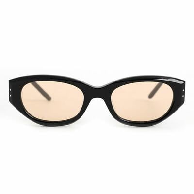 Morris Schwarze Rechteckige Sonnenbrille