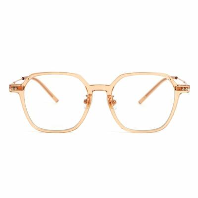 Aria Champagne Geometric Glasses