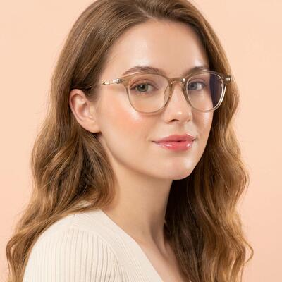 Alger Champagne Square Glasses
