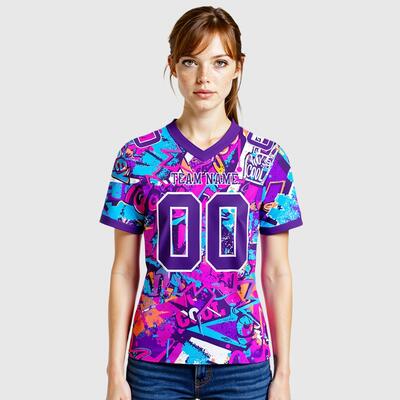 Graffiti-Inspired Match Jerseys 3D Tagging Effects & Customizable Sleeve Art For Creative Team Identities