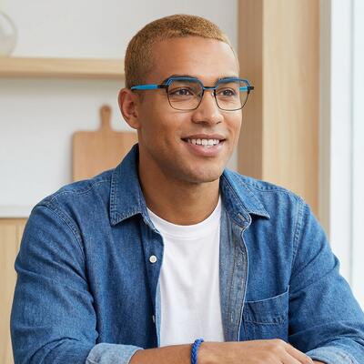 Yule Black Square Glasses