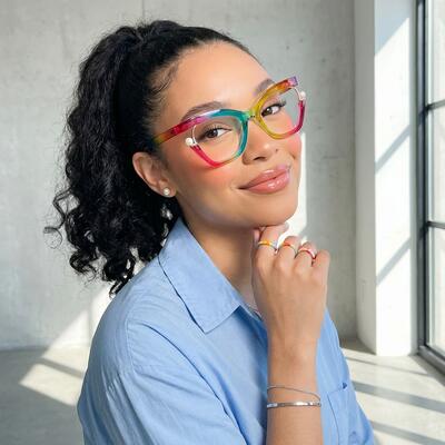 Halona Multicolor Cat Eye Glasses