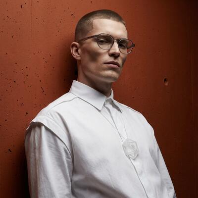 Bradle Gray Round Glasses