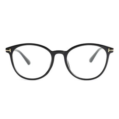 Darren Schwarze Runde Brille