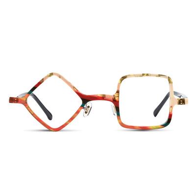 Emily Mehrfarbige Quadratische Brille