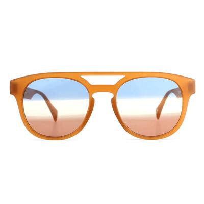 Maurice Orange Aviator Sunglasses