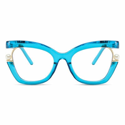 Halona Blue Cat Eye Glasses
