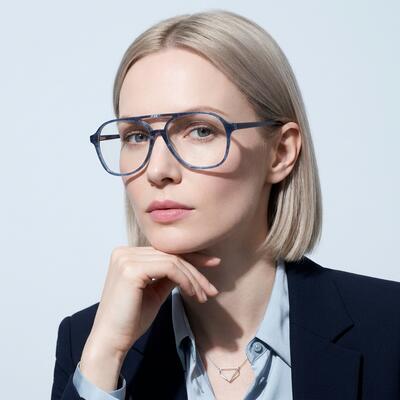 Hodgson Blue Aviator Glasses