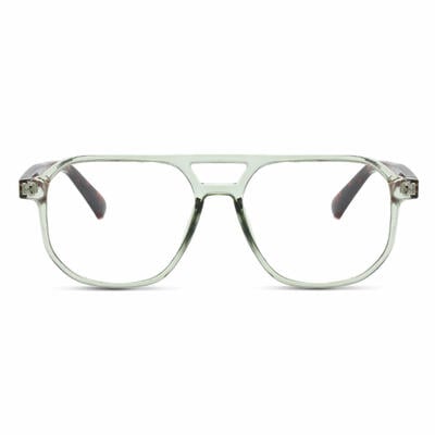Truda Green Aviator Glasses