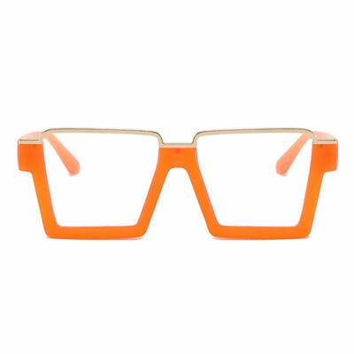 Une Orange Square Glasses