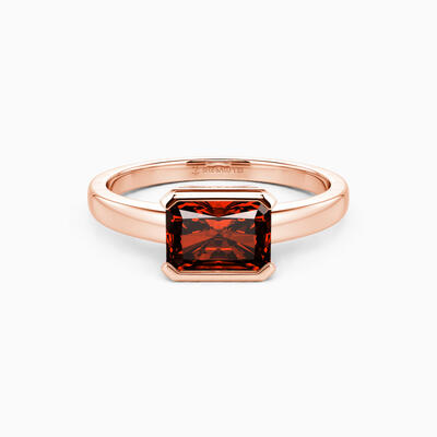 "Love and Adore" 1ct Radiant Cut Solitaire Engagement Ring