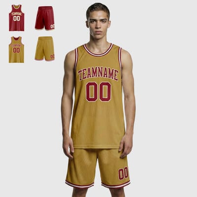 Custom Double-Side Basketball Suit - Moisture-Wicking for High School Teams & Games