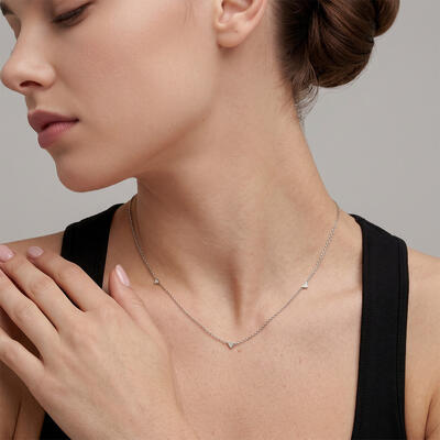 "Faithfully" Round Cut Necklace
