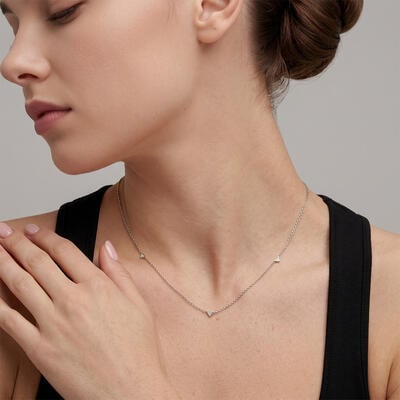 "Faithfully" Round Cut Necklace