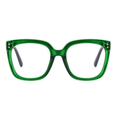 Trog Grüne Quadratische Brille