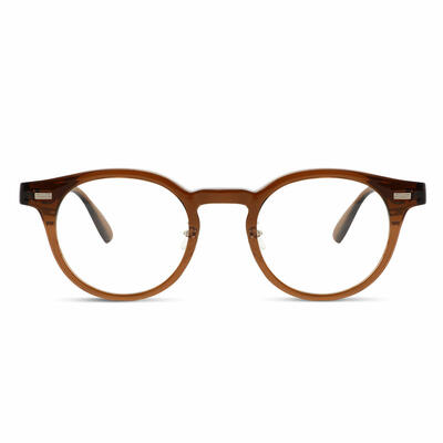 Regan Lunettes Rondes Marron