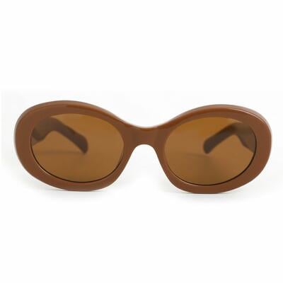 Ward Brown Oval Sunglasses