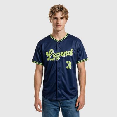 Custom Tokyo Inspired Navy Baseball Jersey – Personalized Name & Number