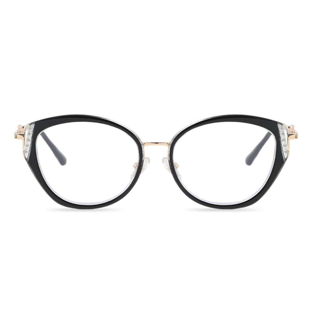 Beth Black Cat Eye Glasses