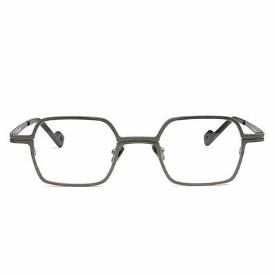 Puzzle Gray Geometric Glasses