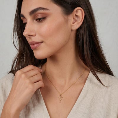 "Foi de la Croix" Collier Taille Ronde