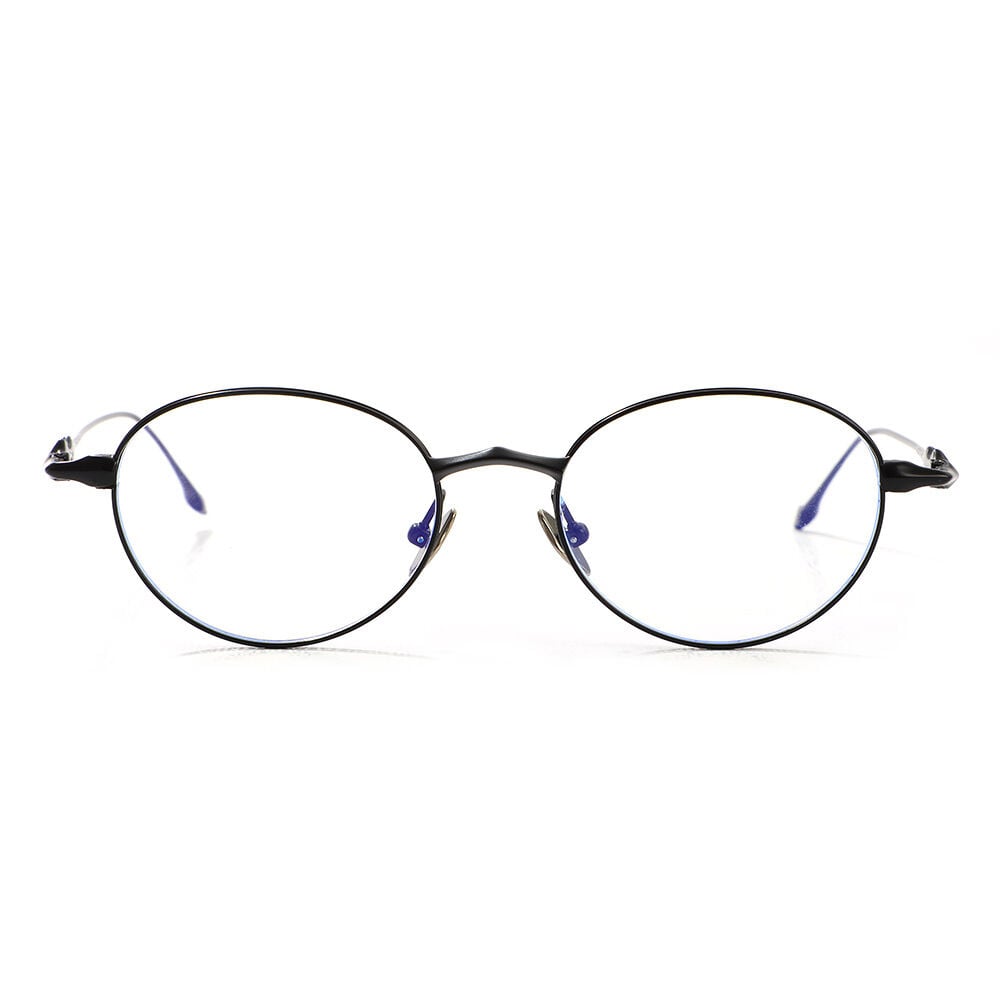 Kristin Black Oval Glasses
