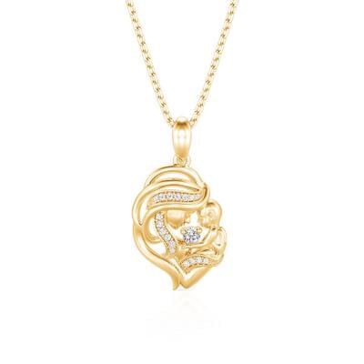 Jeulia Collar Dorado Madre e Hija Personalizado con Piedra de Nacimiento