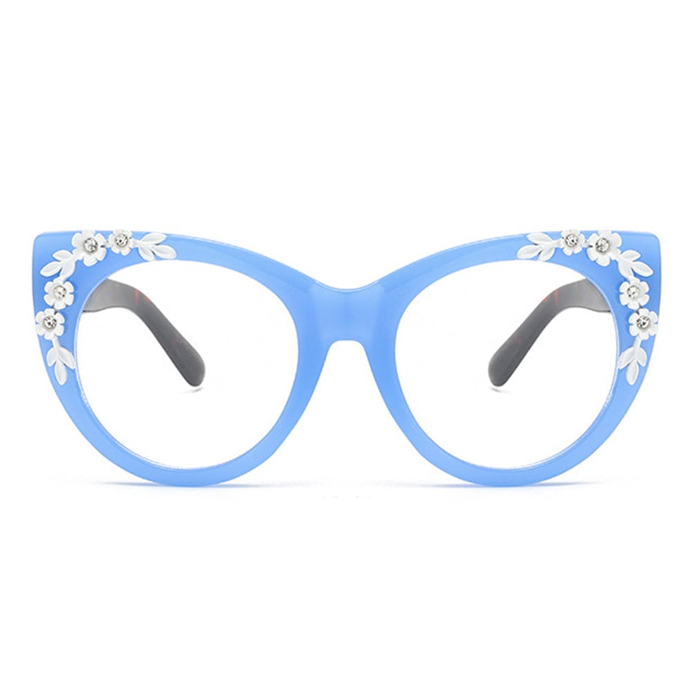 Earu Blue Cat Eye Glasses