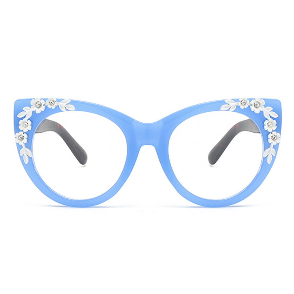 Earu Blue Cat Eye Glasses