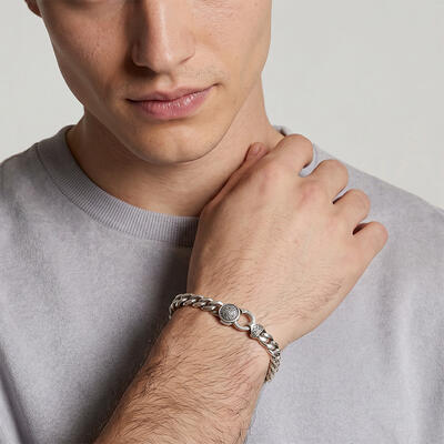 "Safe & Sound" 9mm 925 Silver Cuban Link Bracelet