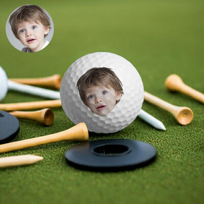 Personalized Golf Ball Set of 3 Home Decor Ball Ornaments for New Parents