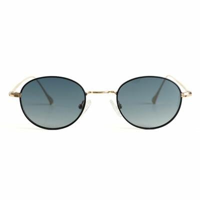 Hodge Black Oval Sunglasses