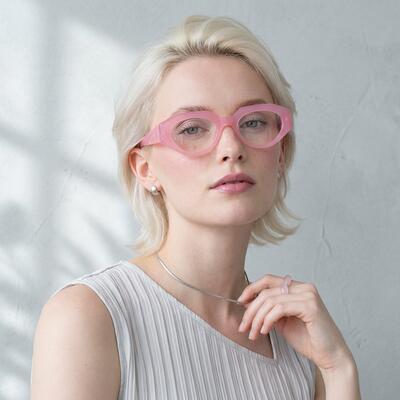 Gibson Lunettes Ovales Roses