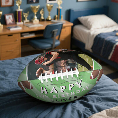 Personalized Football Customized Photo Sports Enthusiasts Birthday Gift for Children