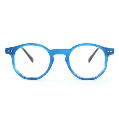 Jeremy Lunettes Rondes Bleues