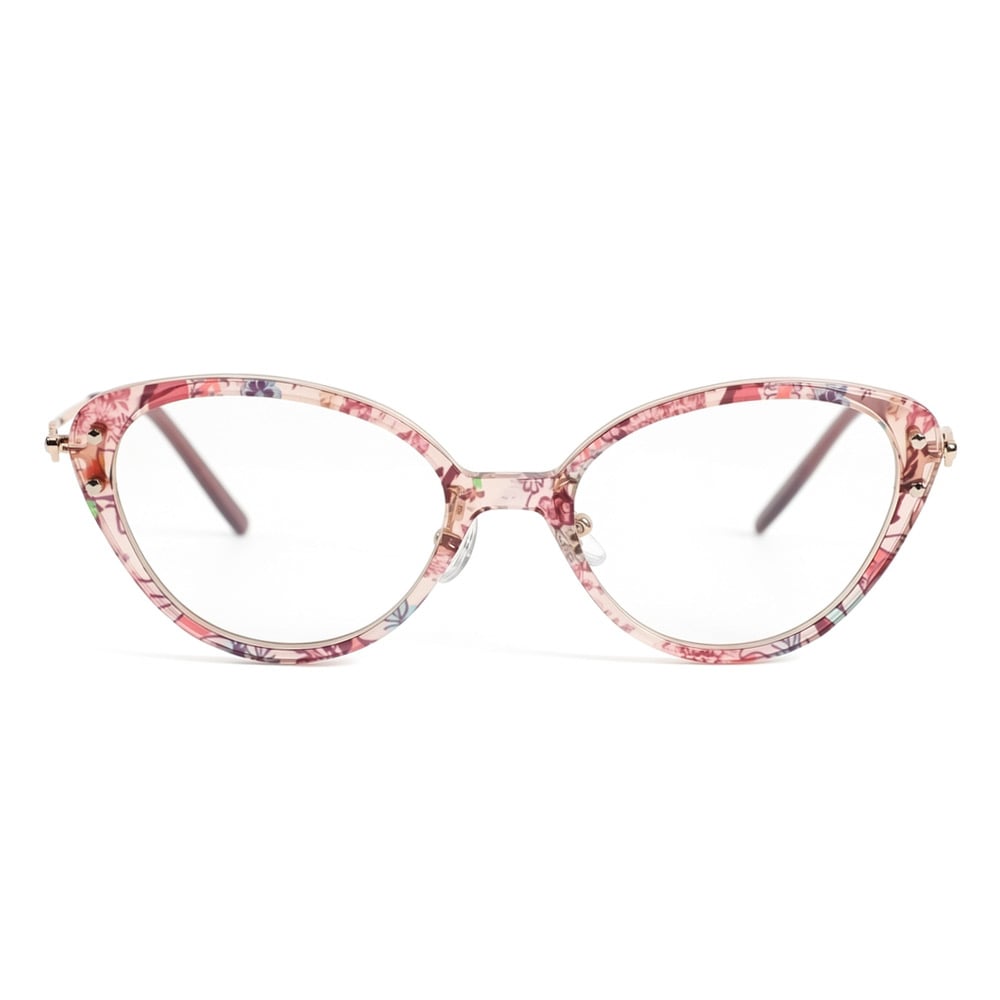 Wanda Pink Cat Eye Glasses