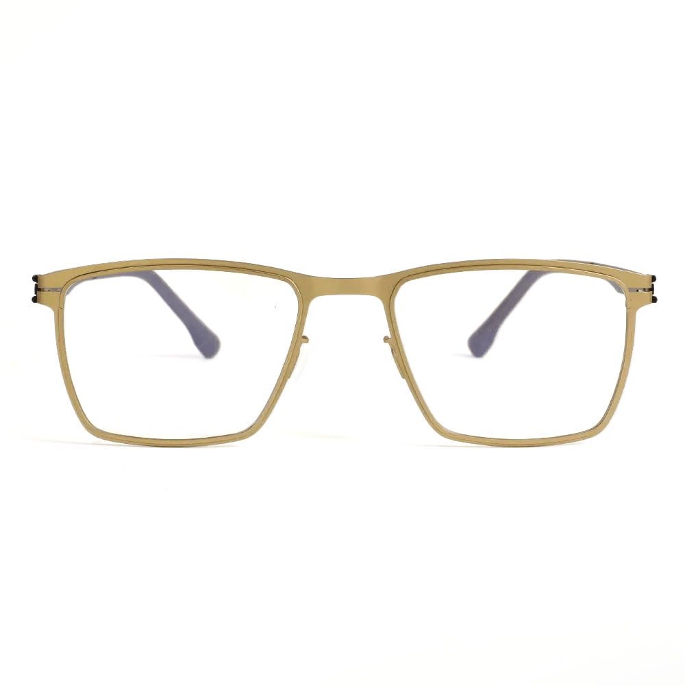 Quintina Gold Rectangle Glasses