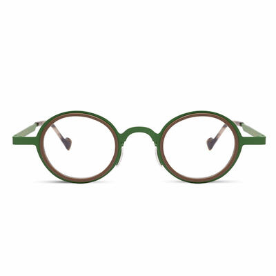 Horacee Lunettes Rondes Marron