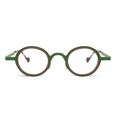 Horacee Lunettes Rondes Marron